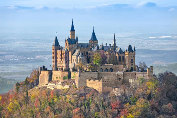 Hohenzollern im herbst, deutschland — Stockfoto