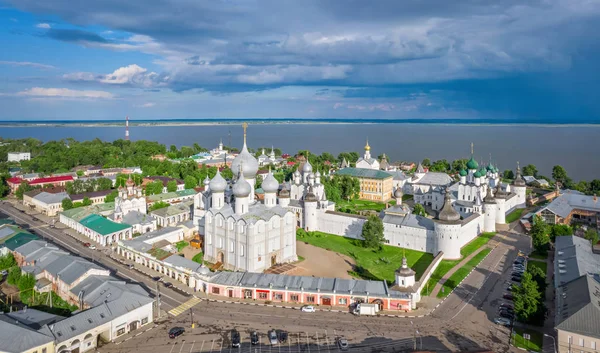 Vista aérea del Kremlin de Rostov, Rusia — Foto de Stock