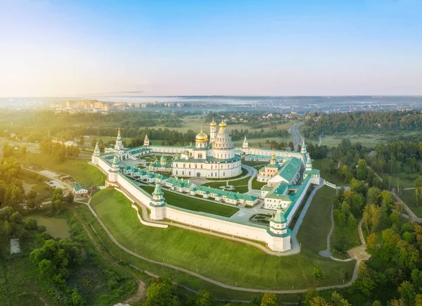 Aerial view on New Jerusalem monastery in Istra — Stock Photo, Image