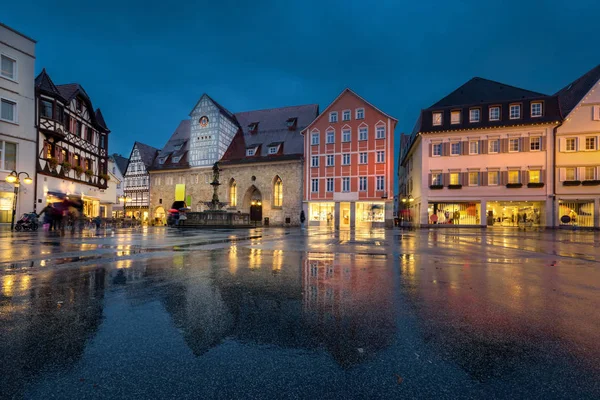 Náměstí Marktplatz v Reutlingenu, Německo — Stock fotografie