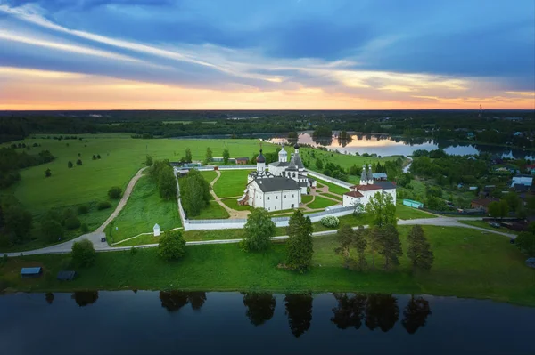 Vista aérea del monasterio de Ferapontov, Rusia — Foto de Stock
