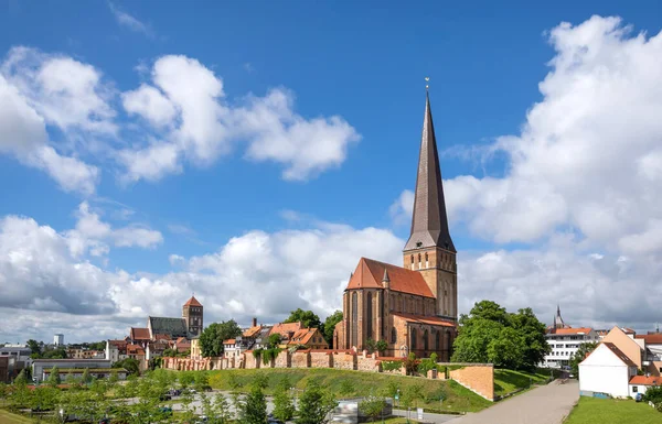 View Peter Church Petrikirche Rostock Germany — стоковое фото