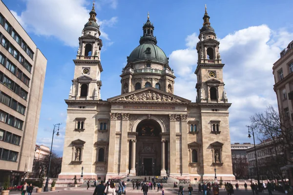 Vista Basílica Santo Estêvão Uma Basílica Católica Romana Budapeste Hungria — Fotografia de Stock