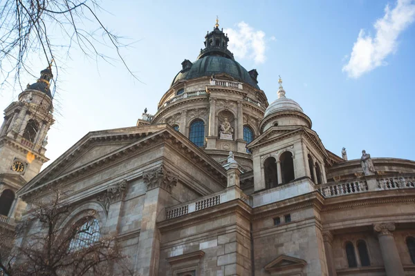 View Stephen Basilica Roman Catholic Basilica Budapest Hungary Summer Sunny — стоковое фото