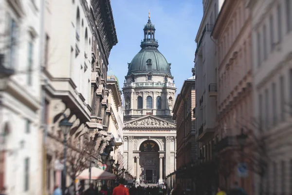 Vista Basílica Santo Estêvão Uma Basílica Católica Romana Budapeste Hungria — Fotografia de Stock