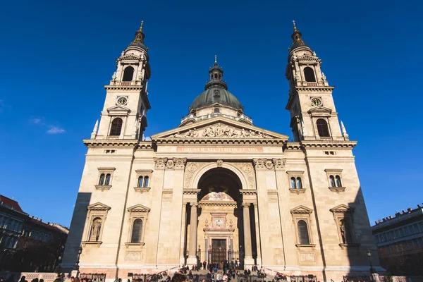 View Stephen Basilica Roman Catholic Basilica Budapest Hungary Summer Sunny — стоковое фото