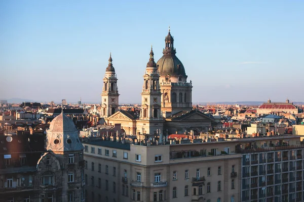 View Stephen Basilica Roman Catholic Basilica Budapest Hungary Summer Sunny — стоковое фото