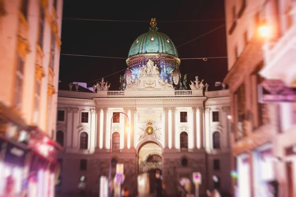 Syn Hofburg Kejserliga Palatset Fasad Exteriör Med Heldenplatz Wien Old — Stockfoto