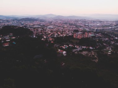 Bom Jesus görünümünü mı Monte, Tenoes, Portekizce kutsal katedralde Kuzey Portuga içinde Braga şehir dışında