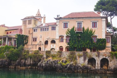 Cascais, büyük Lizbon, Portekiz, Portekizce Riviera Atlantik Okyanusu şor görünümünü
