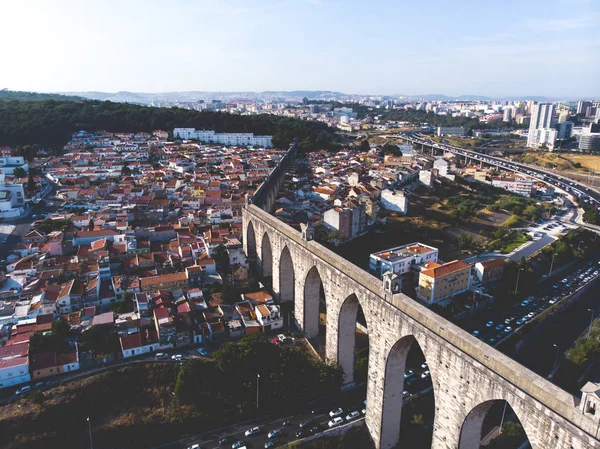 Aqueduct Aguas Livres Portuguese Aqueduto Das Aguas Livres Aqueduct Free — Stock Photo, Image