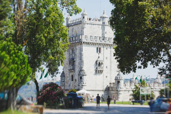 Belem Bölgesi Lizbon Portekiz Belem Kulesi Torre Belem Portekizce Portekizce — Stok fotoğraf