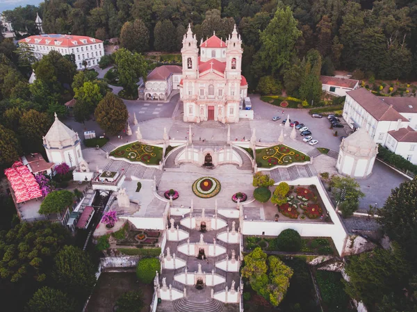 Vista Bom Jesus Monte Una Catedral Santuario Portugués Tenoes Fuera —  Fotos de Stock