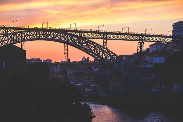 Bella Vista Aerea Estiva Super Grandangolare Oporto Portogallo Con Fiume — Foto Stock