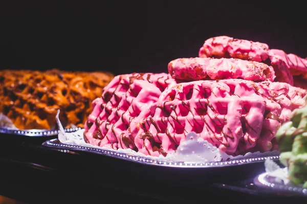 Stroopwafel Stroop Wafel Also Known Syrup Waffle One Famous Dutch — Stock Photo, Image