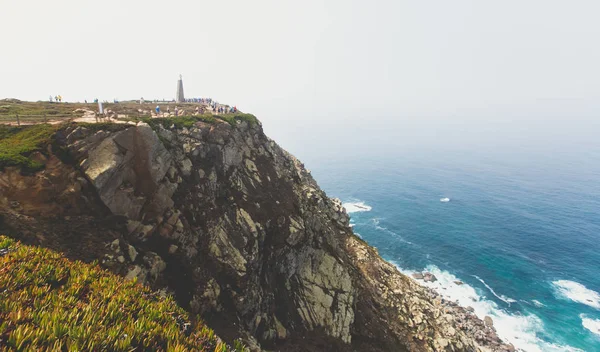 Schöne Luft Lebendige Ansicht Von Capo Roca Der Westlichste Punkt — Stockfoto