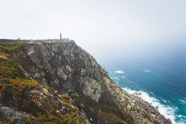 Schöne Luft Lebendige Ansicht Von Capo Roca Der Westlichste Punkt — Stockfoto