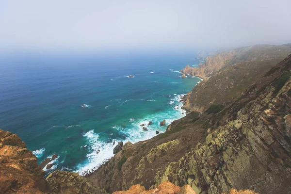 Belle Vue Aérienne Animée Capo Roca Point Ouest Europe Municipalité — Photo