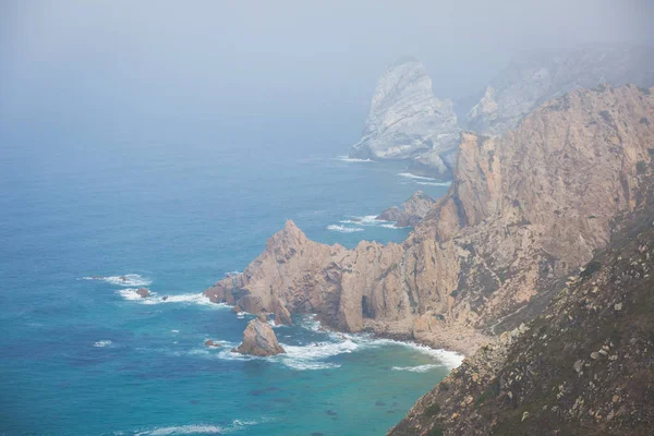 Schöne Luft Lebendige Ansicht Von Capo Roca Der Westlichste Punkt — Stockfoto