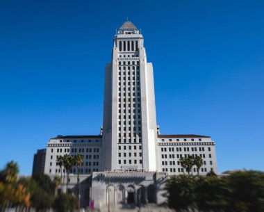 Los Angeles Belediye Binası, Civic Center İlçe merkezindeki La, California, Amerika Birleşik Devletleri, güneşli yaz da görünümünü