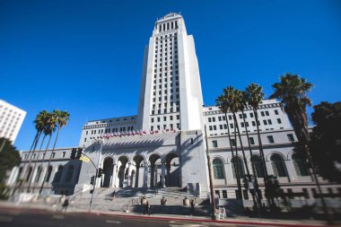Los Angeles Belediye Binası, Civic Center İlçe merkezindeki La, California, Amerika Birleşik Devletleri, güneşli yaz da görünümünü