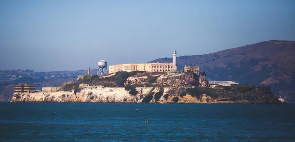 Vista Ilha Alcatraz Com Prisão Famosa San Francisco Bay Area — Fotografia de Stock