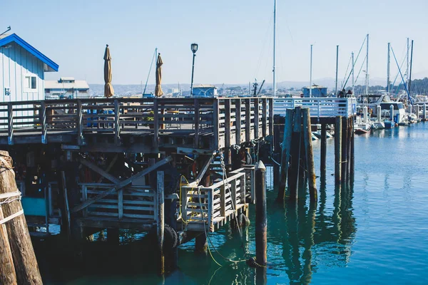 Monterey Eski Fisherman Wharf Monterey County Kaliforniya Görünümünü Bize — Stok fotoğraf