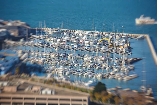 旧金山历史渔人码头的看法 加利福尼亚州 Usa 夏季阳光明媚的达 — 图库照片