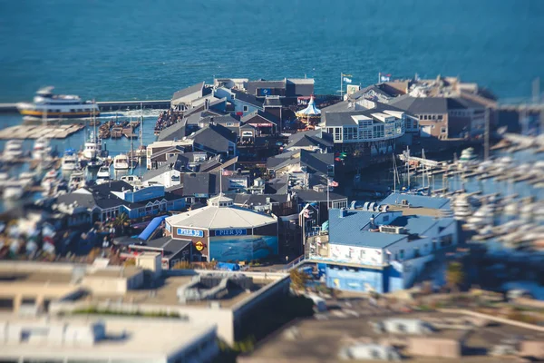 Weergave Van San Francisco Historische Fisherman Wharf Californië Zonnige Zomer — Stockfoto