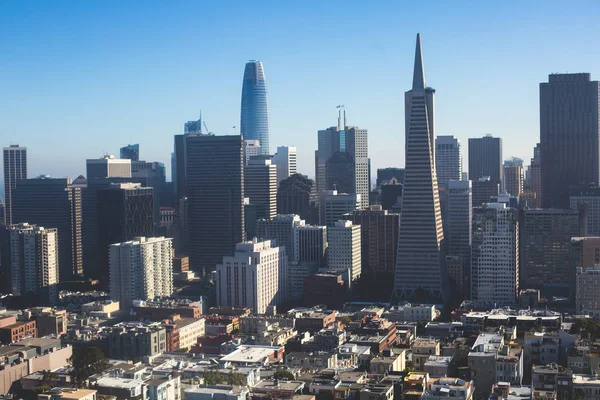 Krásné Super Širokoúhlý Letecký Pohled San Francisco Kalifornie Bay Bridge — Stock fotografie