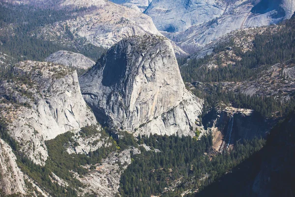 Vista Panoramica Estiva Sulla Valle Dello Yosemite Con Mezza Cupola — Foto Stock