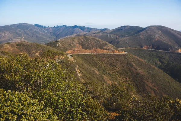 View Hawk Hill Summer Sunny Day Marin Headlands Golden Gate — Stock Photo, Image