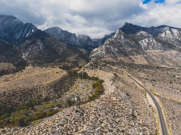 Vista Lone Pine Peak Lado Este Cordillera Sierra Nevada Pueblo — Foto de Stock