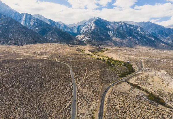 Vista Lone Pine Peak Lado Este Cordillera Sierra Nevada Pueblo — Foto de Stock