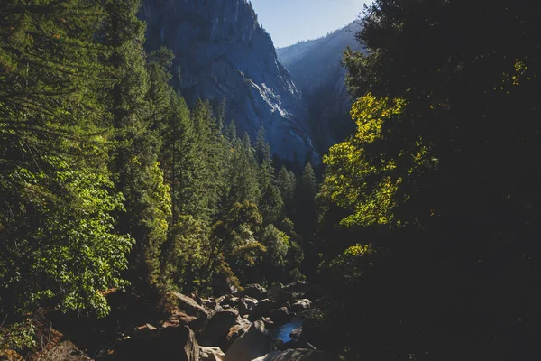 View Mist Trail Yosemite National Park Sierra Nevada California United — Stock Photo, Image