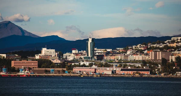 Prachtig Uitzicht Narvik Een Stad Het Administratieve Centrum Van Gemeente — Stockfoto