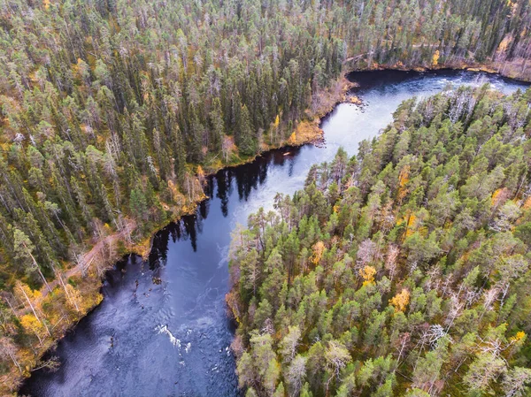 Vista Outono Paisagem Parque Nacional Oulanka Durante Caminhadas Parque Nacional — Fotografia de Stock