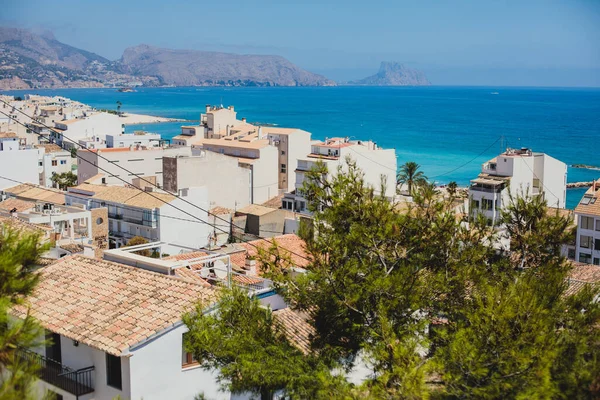 Hermosa Vista Soleada Verano Del Casco Antiguo Altea Altea Marina — Foto de Stock