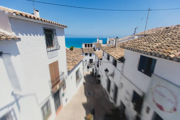 Hermosa Vista Soleada Verano Del Casco Antiguo Altea Altea Marina — Foto de Stock