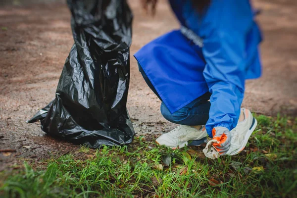 Grupo Equipo Jóvenes Niñas Niños Que Ofrecen Como Voluntarios Participan — Foto de Stock