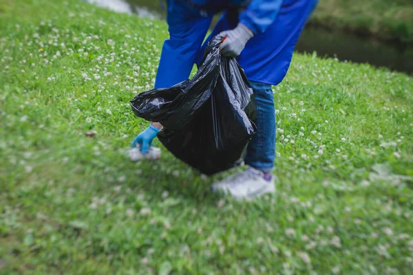 Grupo Equipo Jóvenes Niñas Niños Que Ofrecen Como Voluntarios Participan — Foto de Stock