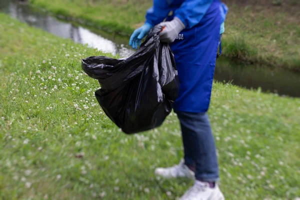 Grupo Equipo Jóvenes Niñas Niños Que Ofrecen Como Voluntarios Participan — Foto de Stock