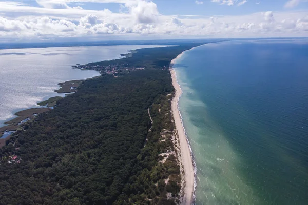 Hermosa Vista Aérea Aviones Tripulados Amplia Saliva Curónica Parque Nacional —  Fotos de Stock