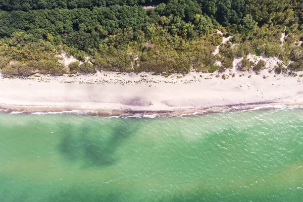 Curonian salyası, Kurshskaya Kosa Ulusal Parkı, Curonian Gölü ve Baltık Denizi, Kaliningrad Oblastı, Rusya ve Klaipeda İlçesi, Litvanya, yaz günü