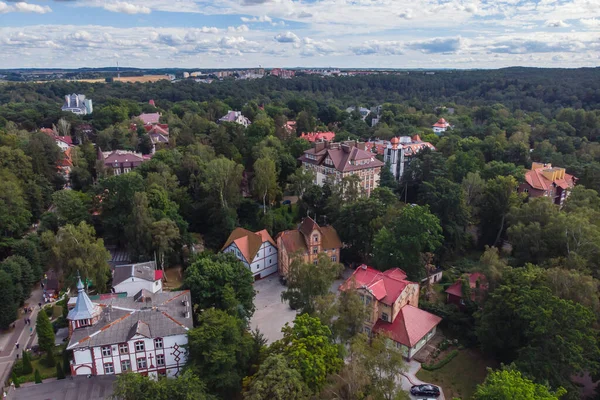 Vista Svetlogorsk Antiguo Rauschen Alemán Ciudad Turística Costera Distrito Svetlogorsky —  Fotos de Stock