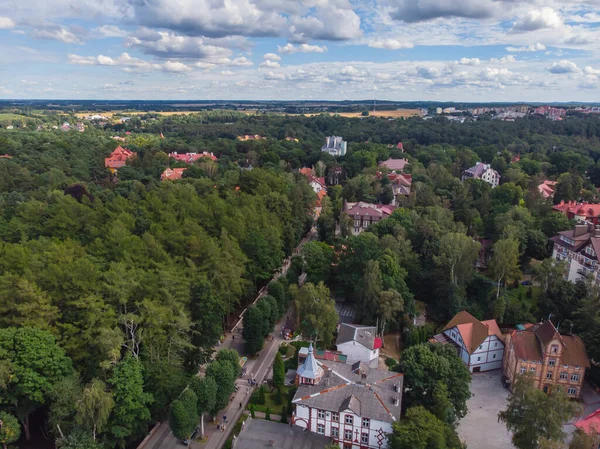 Άποψη Του Svetlogorsk Πρώην Γερμανική Rauschen Παράκτια Πόλη Θέρετρο Svetlogorsky — Φωτογραφία Αρχείου