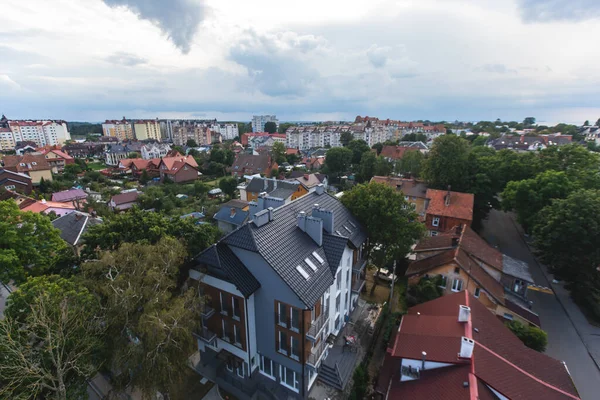 Zelenogradsk manzarası, eski Cranz, sahil beldesi, Zelenogradsky Bölgesi, Kaliningrad Oblastı, Rusya, Sambiya kıyı şeridi, Baltık Denizi 'ndeki Curonian Spit' i, sahil ve kıyı şeridi