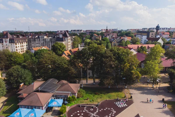 Άποψη Ενός Zelenogradsk Πρώην Cranz Παράκτιο Θέρετρο Zelenogradsky District Kaliningrad — Φωτογραφία Αρχείου