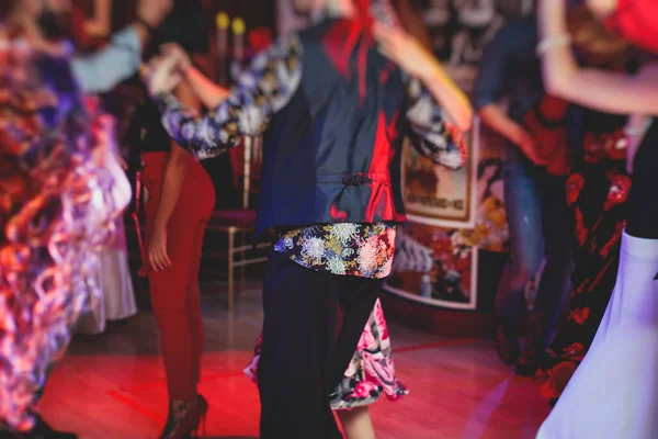 Coppie Che Ballano Tradizionale Milonga Latina Argentina Nella Sala Ballo — Foto Stock