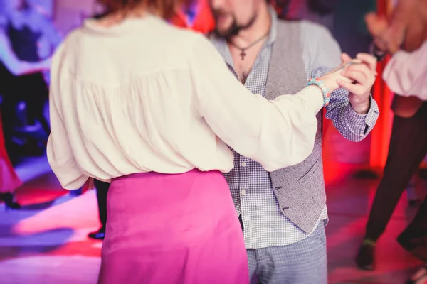 Casais Dançando Tradicional Latina Milonga Dança Argentina Salão Baile Tango — Fotografia de Stock